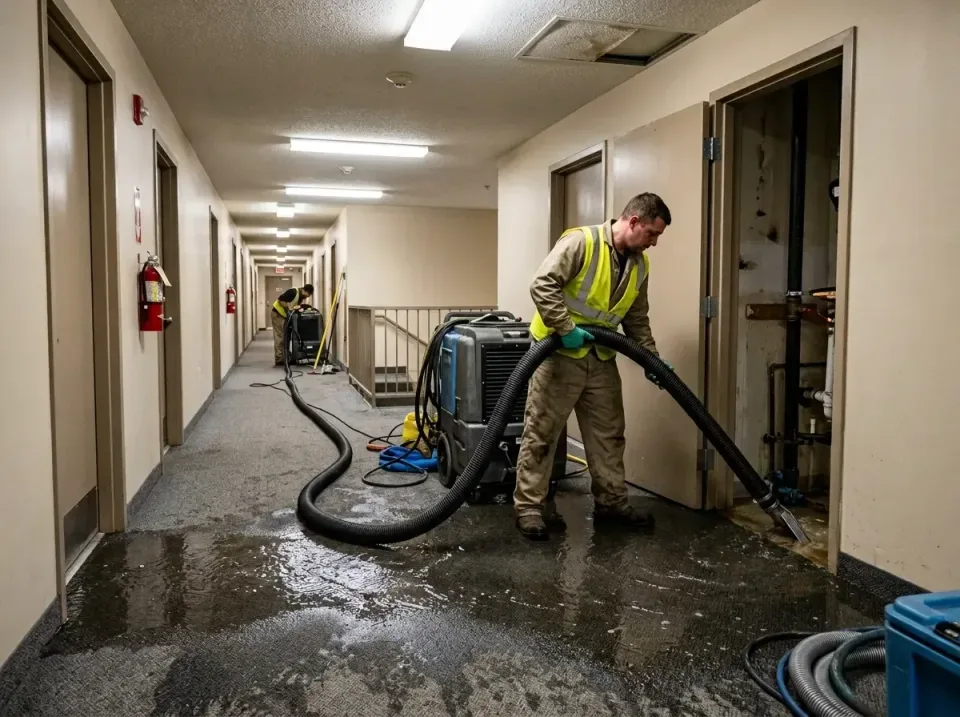 multi-unit-apartment-hallway-f-005 — frequently asked questions, Emergency Burst Pipe Water Extraction & Removal in Rossvill…